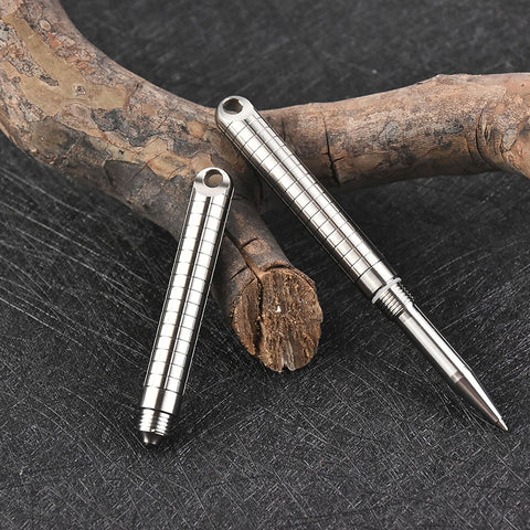 Titanium alloy tactical pen defense pen ceramic ballpoint pen